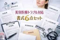 美容医療トラブル対応書式6点セット｜施術同意書・クーリングオフ・返金請求・示談書【患者側・クリニック側両対応】