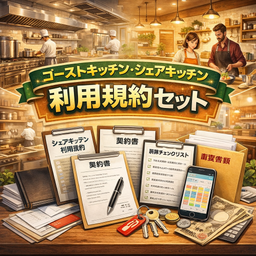 ゴーストキッチン・シェアキッチン完全対応 書式セット｜利用規約＋利用者同意書＋衛生チェックリスト＋事故報告書（HACCP・食品衛生法対応）Word版